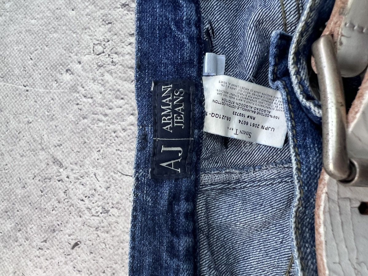 Giorgio Armani VTG BAGGY Emporio Armani Embroidered Denim Jeans Blue y2k Size US 32 / EU 48 - 4 Thumbnail