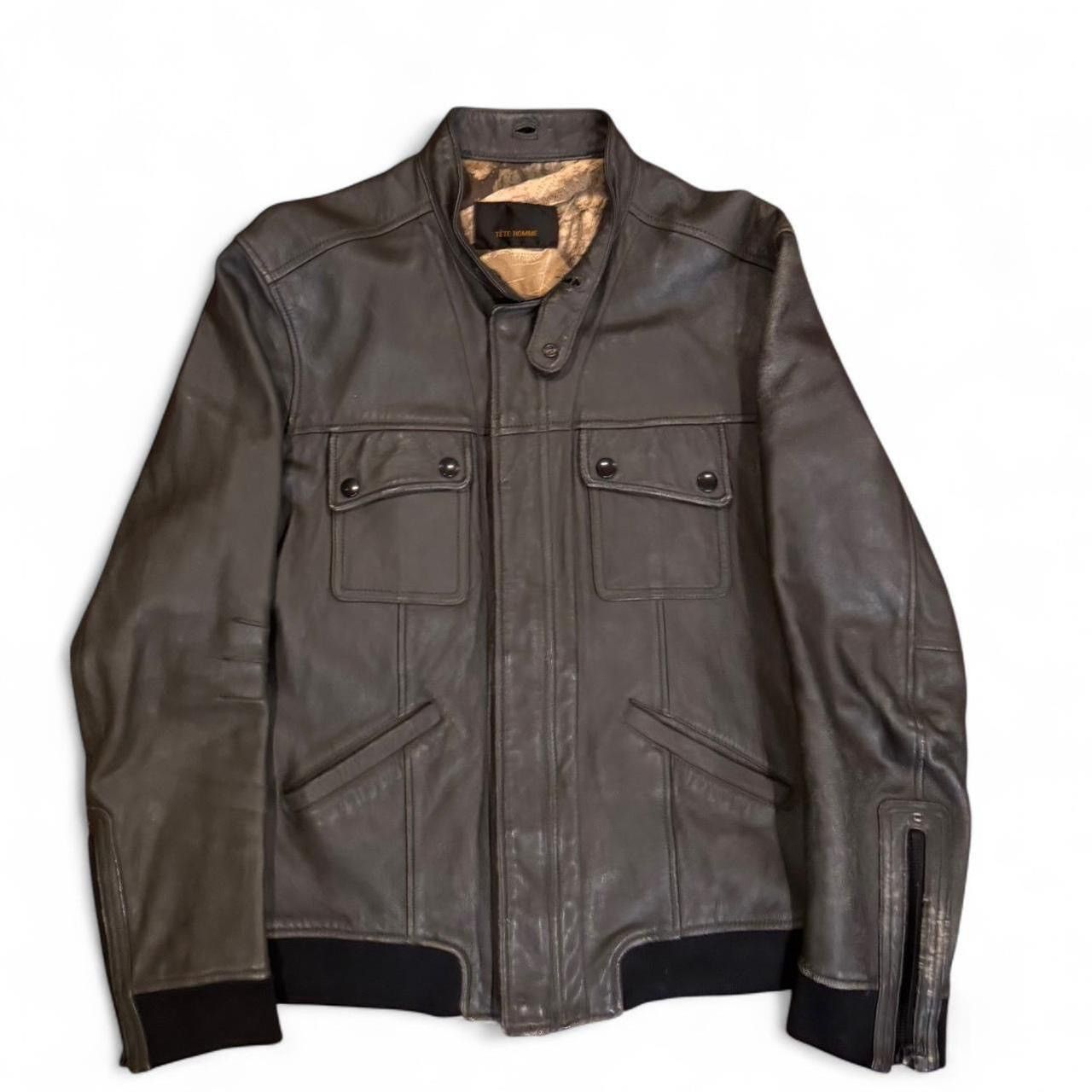 Tete Homme Halb by Tete Homme Layered Goat Leather Jacket | Grailed