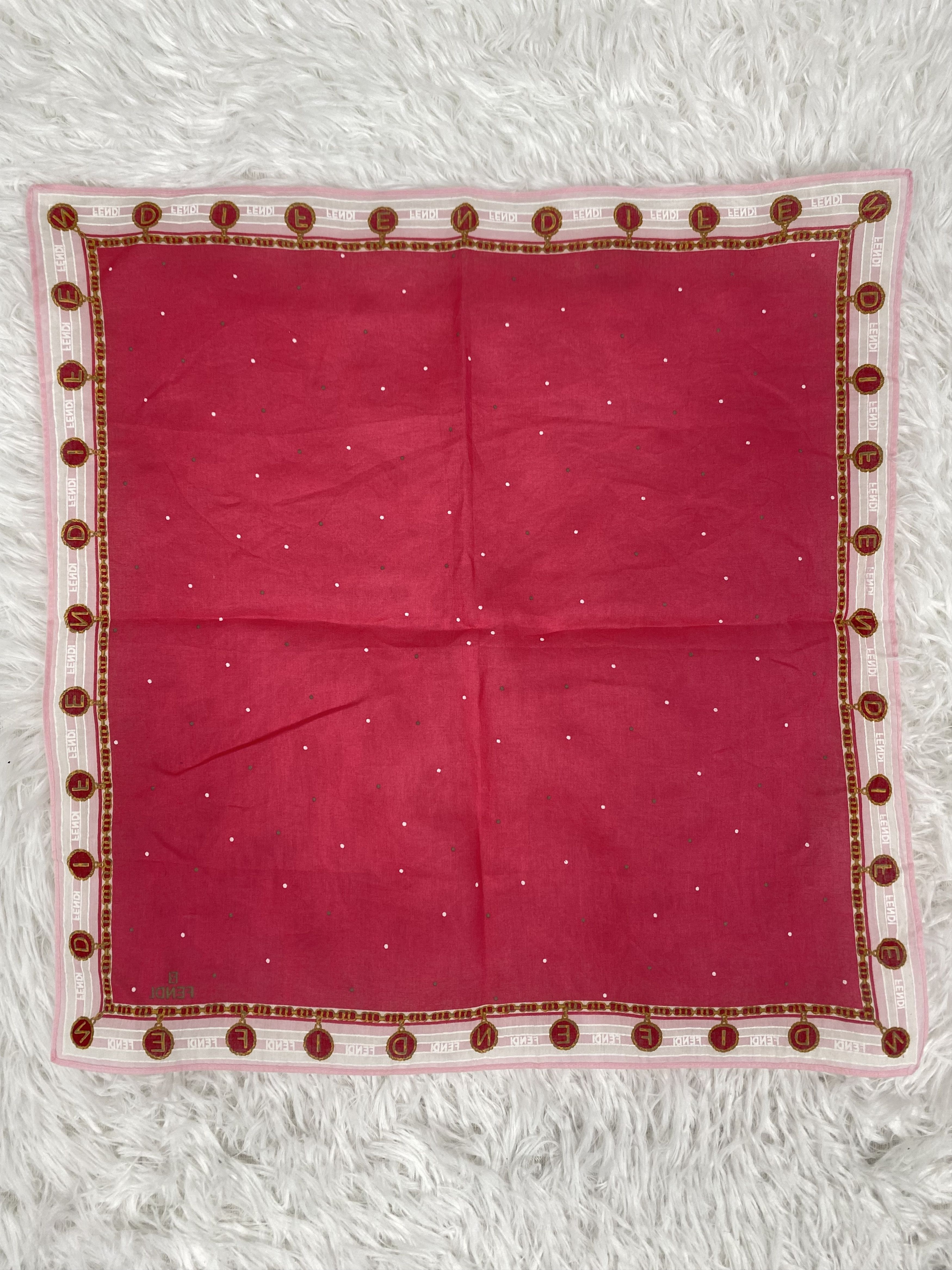 Vintage Vintage Fendi Handkerchief Neckerchief PH0541 Size ONE SIZE - 4 Thumbnail