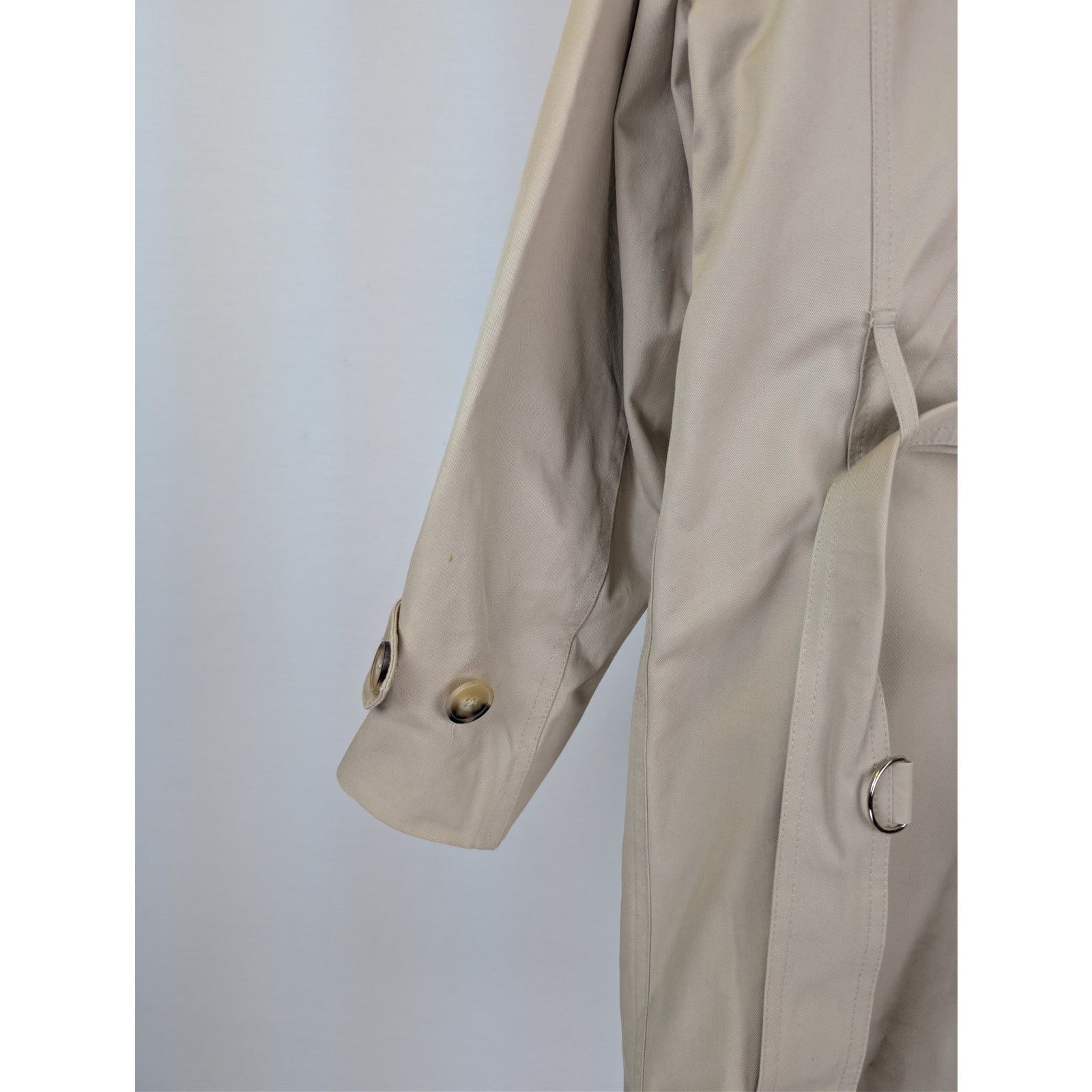 Sandro o1rshd1 CC20 double-breasted belted trench coat in beige Size US L / EU 52-54 / 3 - 14 Thumbnail