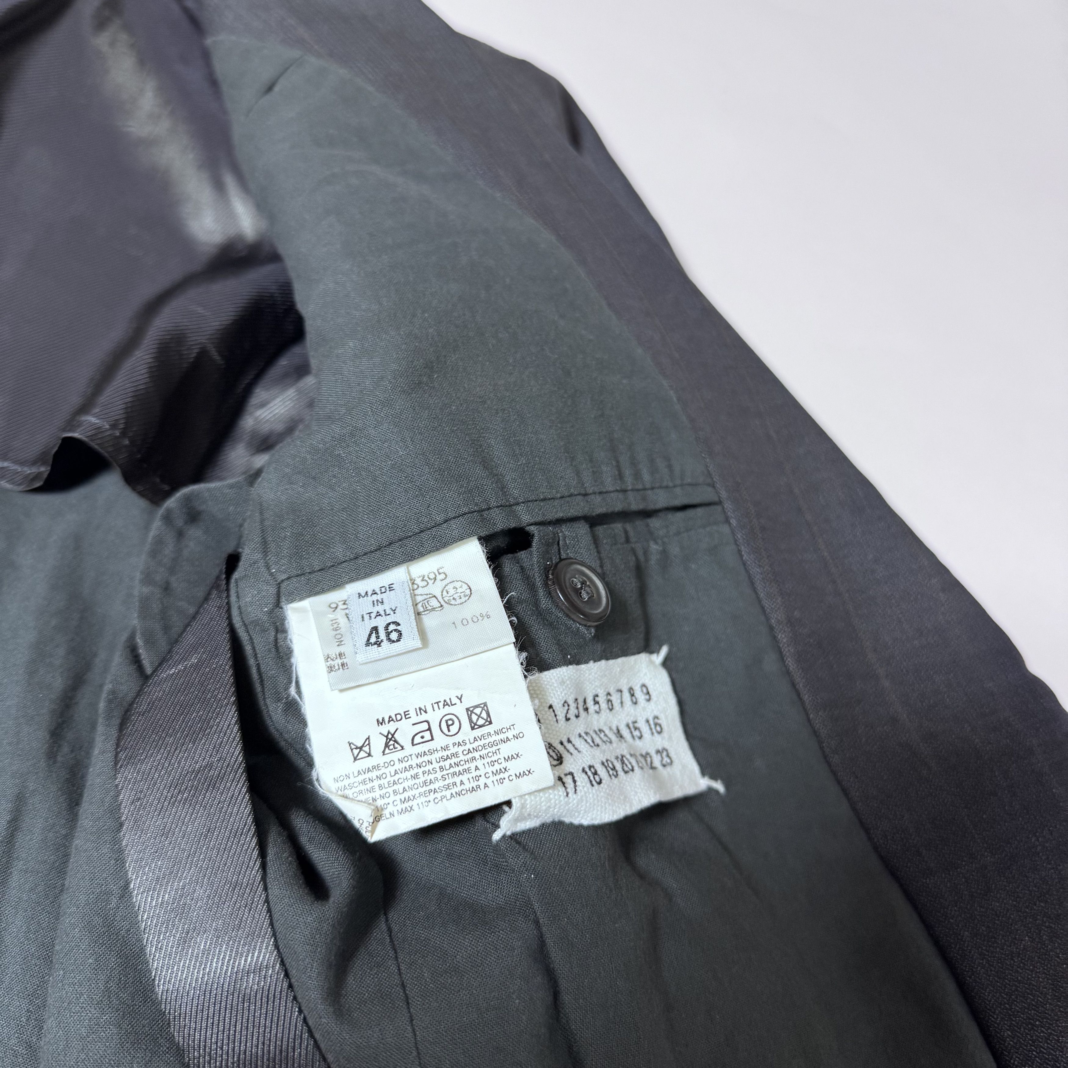 Maison Margiela MAISON MARTIN MARGIELA AW04 PEAK LAPEL SUIT JACKET