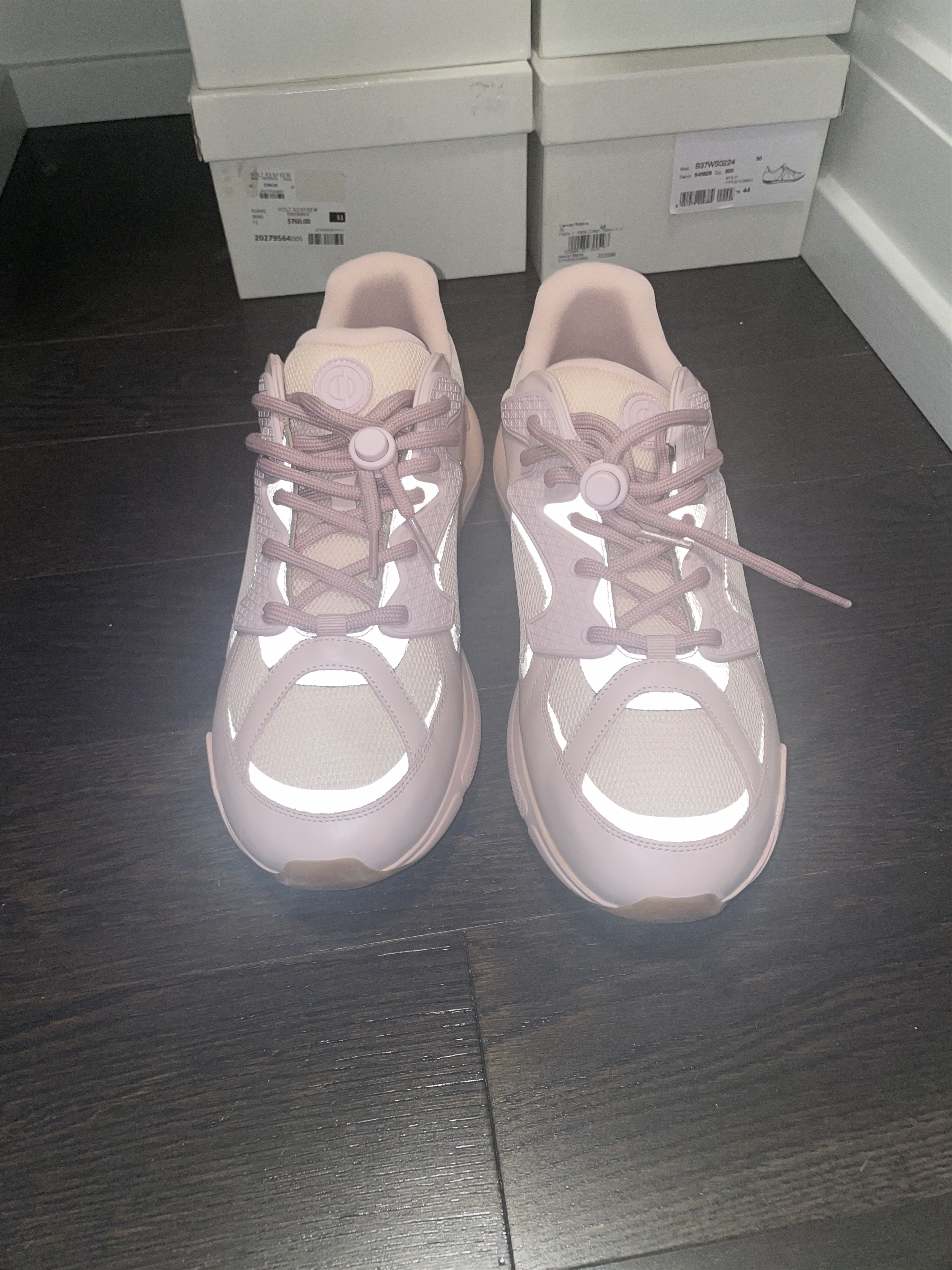 Christian Dior Monsieur Dior B24 Low Top Sneaker Pink BRAND NEW Size US 11 / EU 44 - 6 Thumbnail