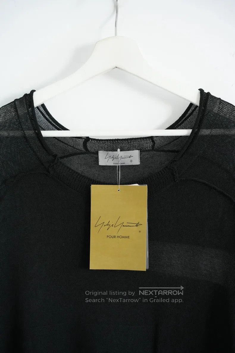 Yohji Yamamoto YOHJI YAMAMOTO Lace-Up Long-Sleeved Knit Sweater Size US L / EU 52-54 / 3 - 3 Thumbnail