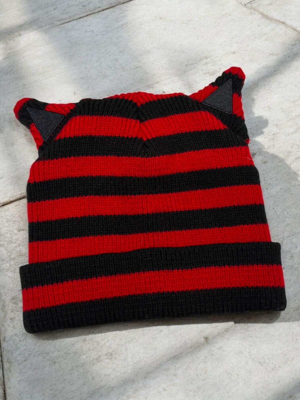 Vintage Vintage avant garde striped hat cap y2k if6was9 lgb skater Size ONE SIZE - 1 Thumbnail