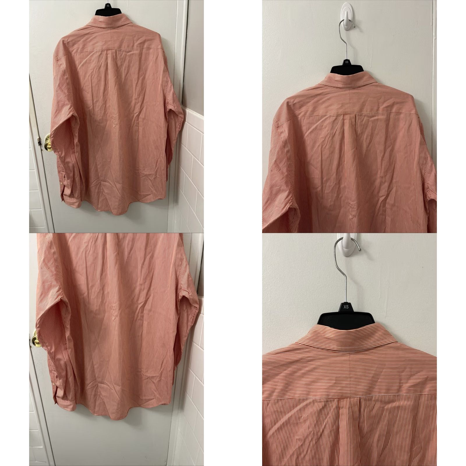 Polo Ralph Lauren Ralph Lauren Shirt Mens Large Red Pink Striped Button Down Green Pony L/S Size US L / EU 52-54 / 3 - 8 Thumbnail