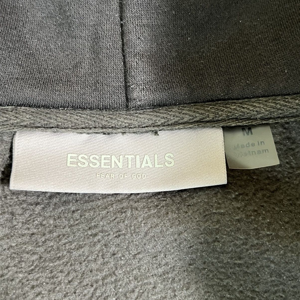 Essentials Fear of God ESSENTIALS Full Zip Up Hoodie Olive Grey Size M Size US M / EU 48-50 / 2 - 7 Thumbnail