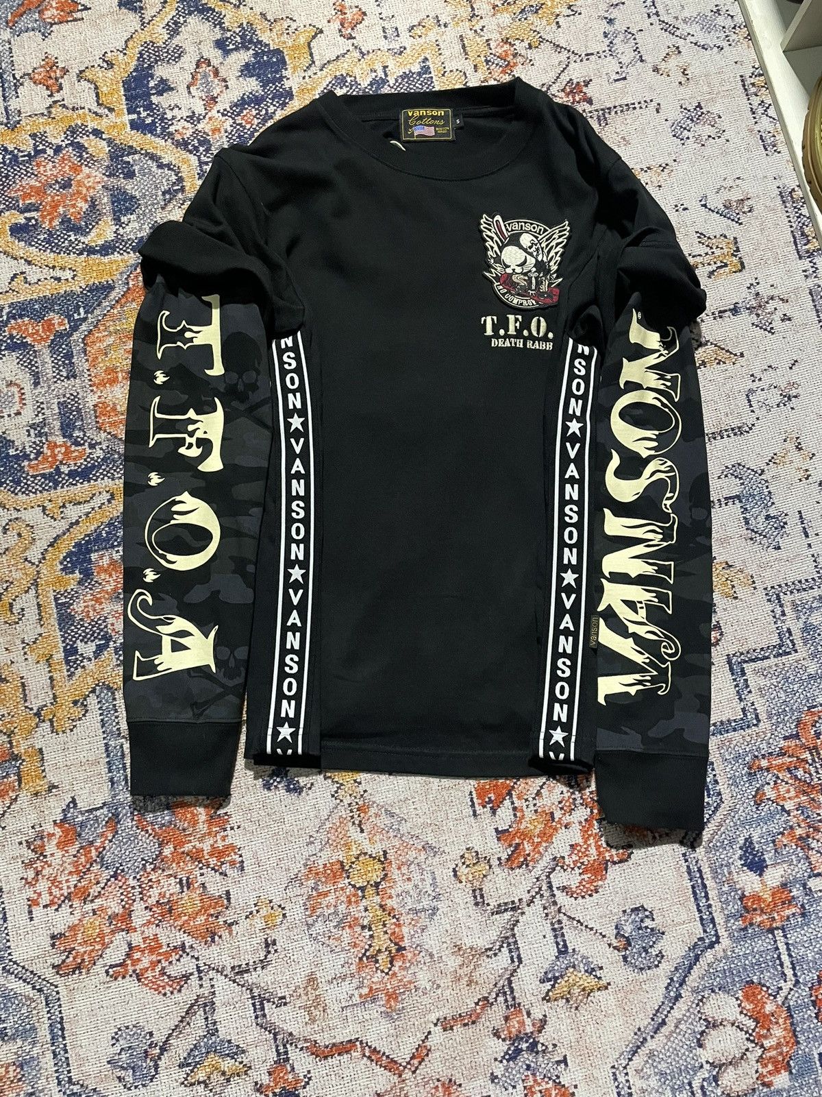 Vanson Leathers Long Sleeve Vanson Leathers X TFOA Dead Rabbit • SSOOLLDD Size US S / EU 44-46 / 1 - 6 Thumbnail