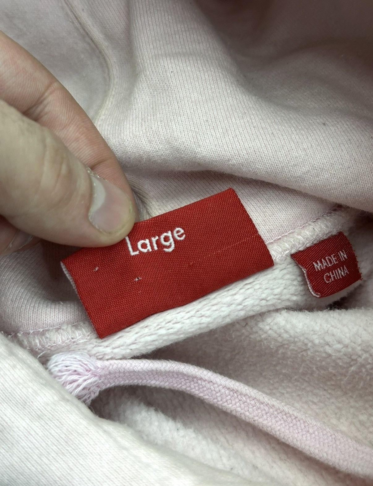 Supreme Supreme Team Chenille Hooded Sweatshirt ‘Light Pink’ Size US L / EU 52-54 / 3 - 5 Thumbnail
