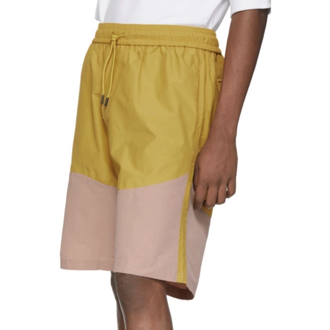 Pyer Moss Pyer Moss Yellow and Pink Wave Track Shorts Size US 31 - 10 Thumbnail