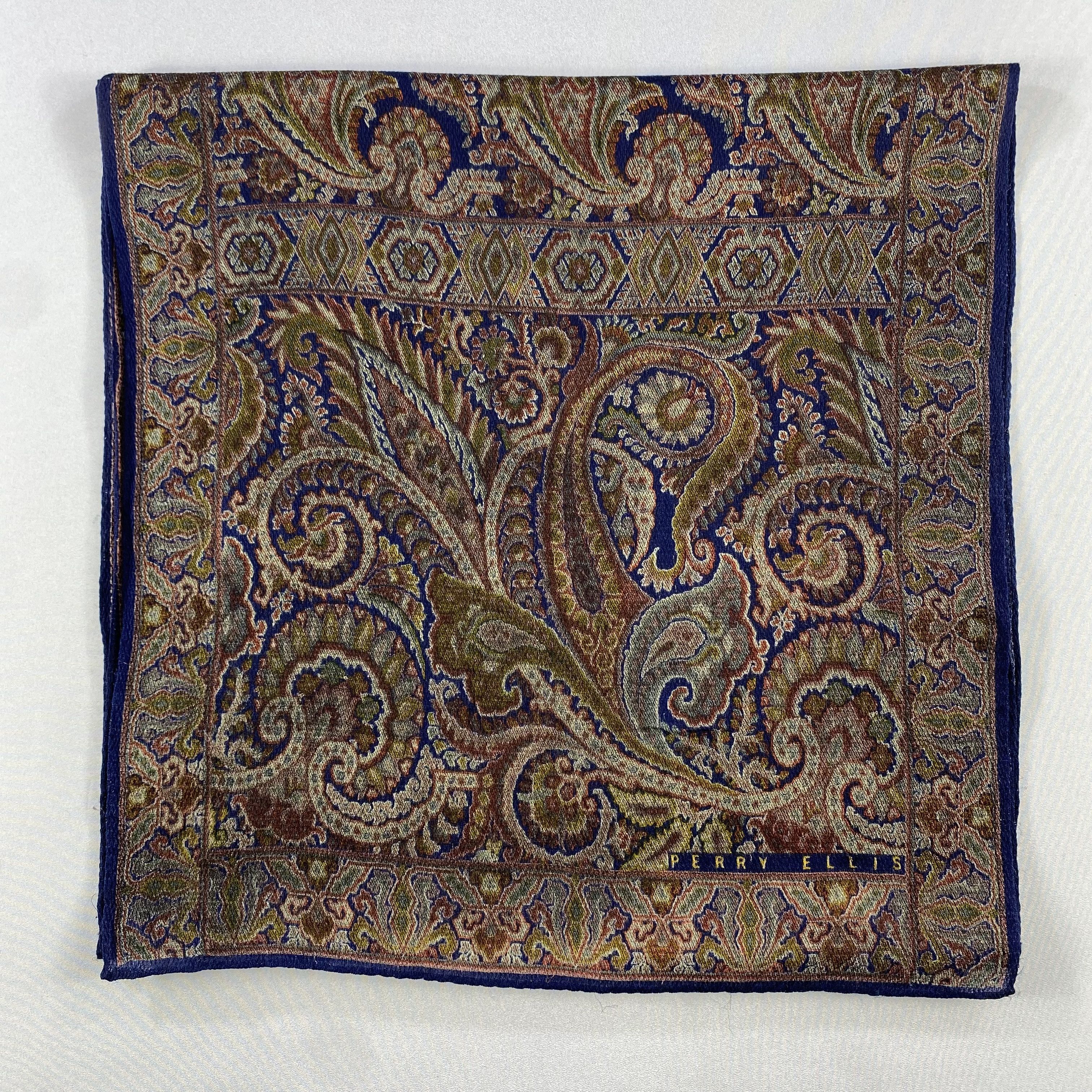 Japanese Brand × Perry Ellis × Vintage Vintage Perry Ellis Scarf SS052 Size ONE SIZE - 4 Thumbnail