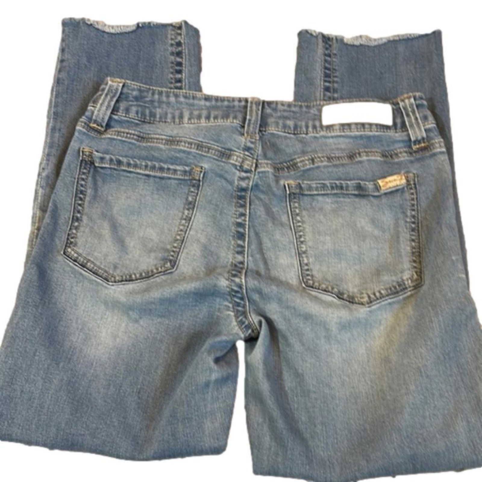 Studio Seven Seven7 Distressed Blue Jeans - Women's 12 Size 34" / US 12 / IT 48 - 8 Thumbnail