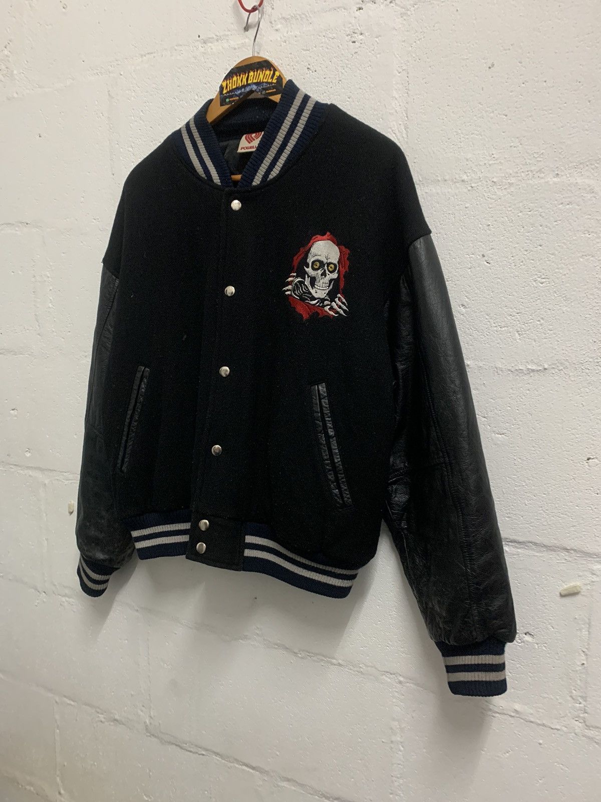 Powell Peralta Vintage Early 2000s Powell Peralta Varsity Wool Jacket Size US M / EU 48-50 / 2 - 2 Thumbnail