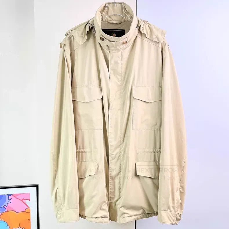 Loro Piana Loro Piana Light Khaki Multi-Pocket Traveler Blazer Jacket Size US XL / EU 56 / 4 - 1 Thumbnail