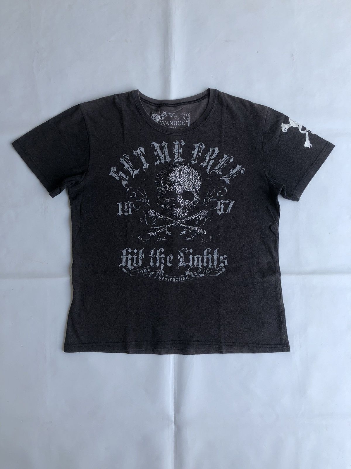 Other Poem Skull Set Me Free Hit The Light Rock Punk Skull Size US L / EU 52-54 / 3 - 1 Thumbnail
