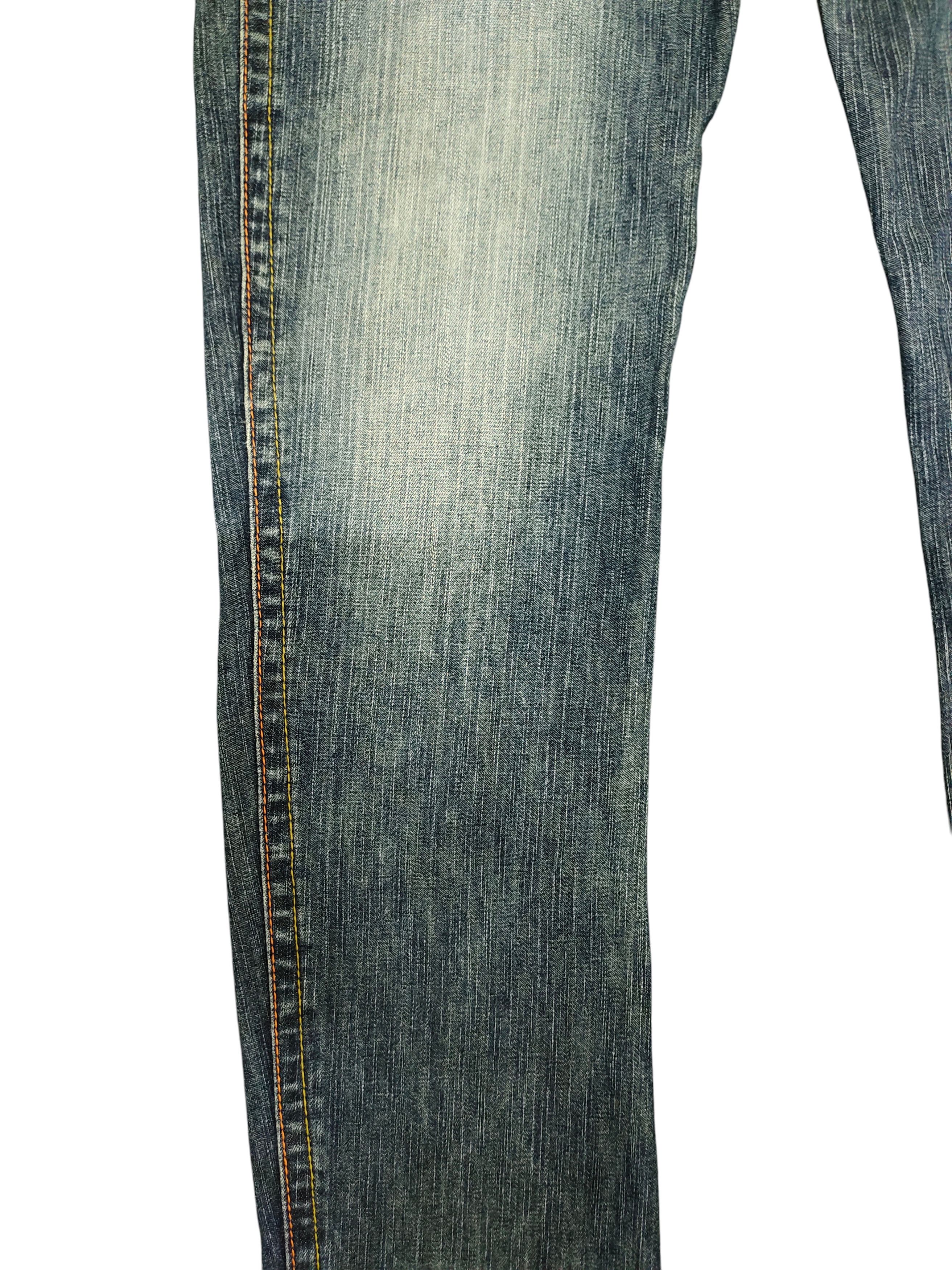Hysteric Glamour Japanese Brand Tip Top Back Pocket Clawmark Faded Jeans Size US 31 - 4 Thumbnail