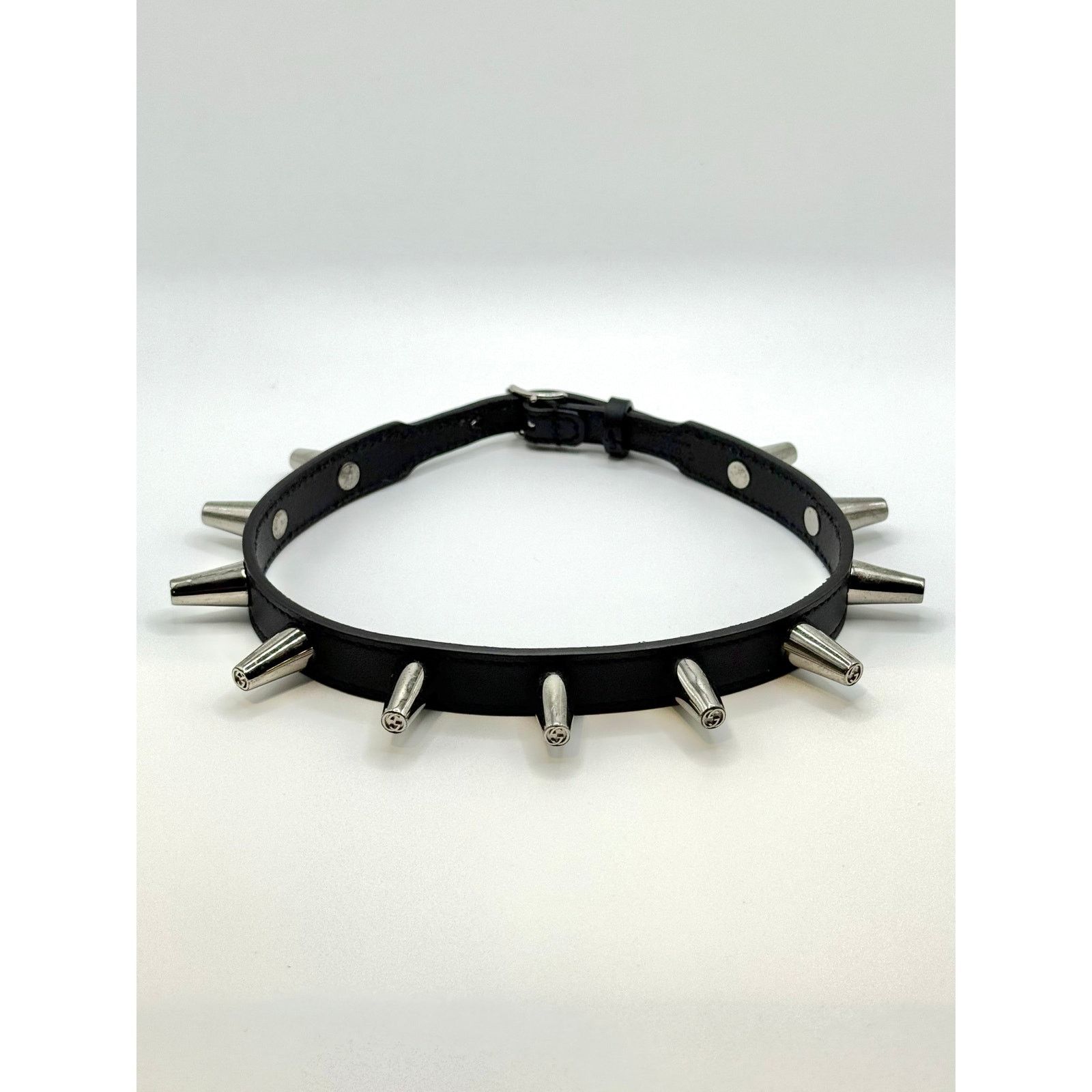 Gucci 2000s Gucci spike leather chocker necklace Size ONE SIZE - 1 Thumbnail