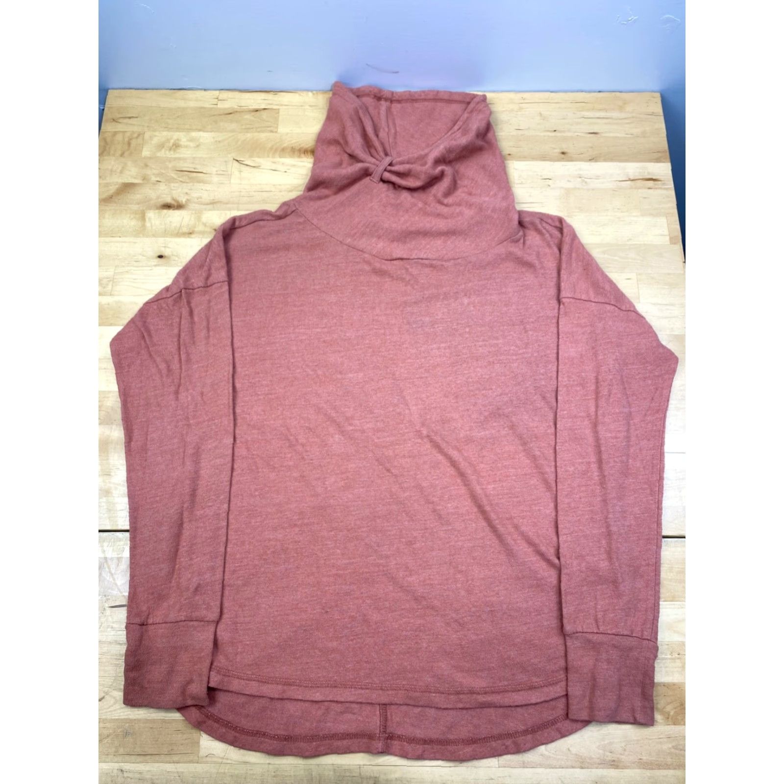 Prana prAna Sweatshirt Womens M Orange High Neck Casual Long Sleeve Size M / US 6-8 / IT 42-44 - 2 Thumbnail