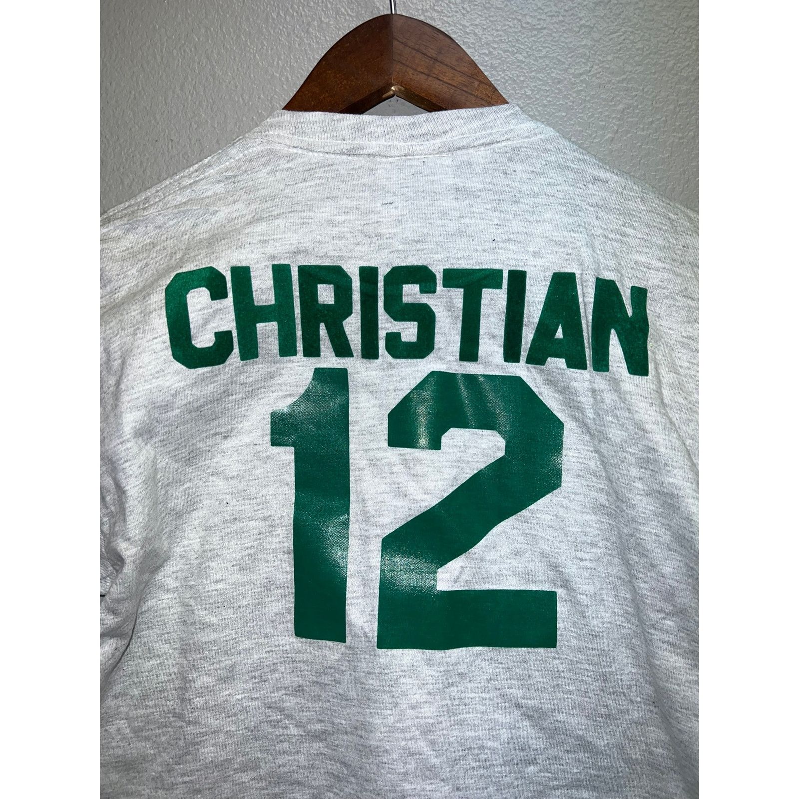 Jerzees Youth Panthers Shirt Christian #12 Gray Graphic kid's Large Size L / US 10 / IT 46 - 5 Thumbnail