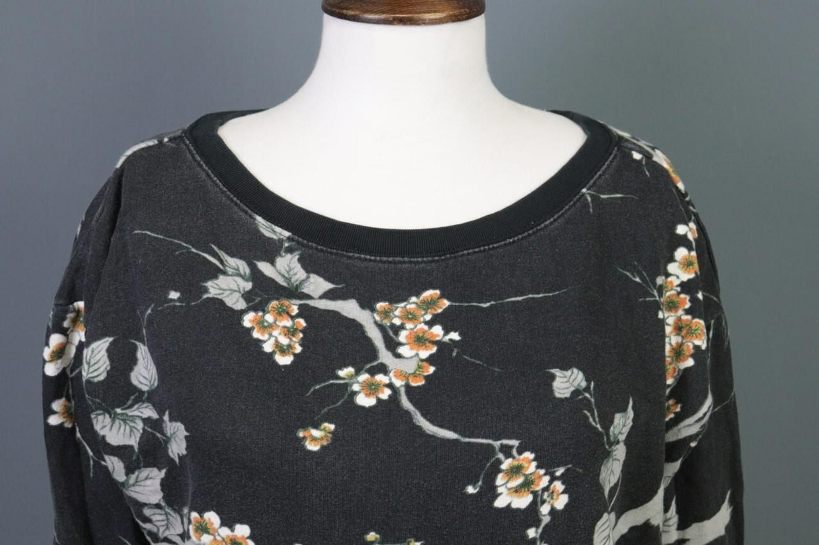Denim & Supply Ralph Lauren Denim & Supply Ralph Lauren Gray Floral Knit Sweater Size XS Size XS / US 0-2 / IT 36-38 - 2 Thumbnail