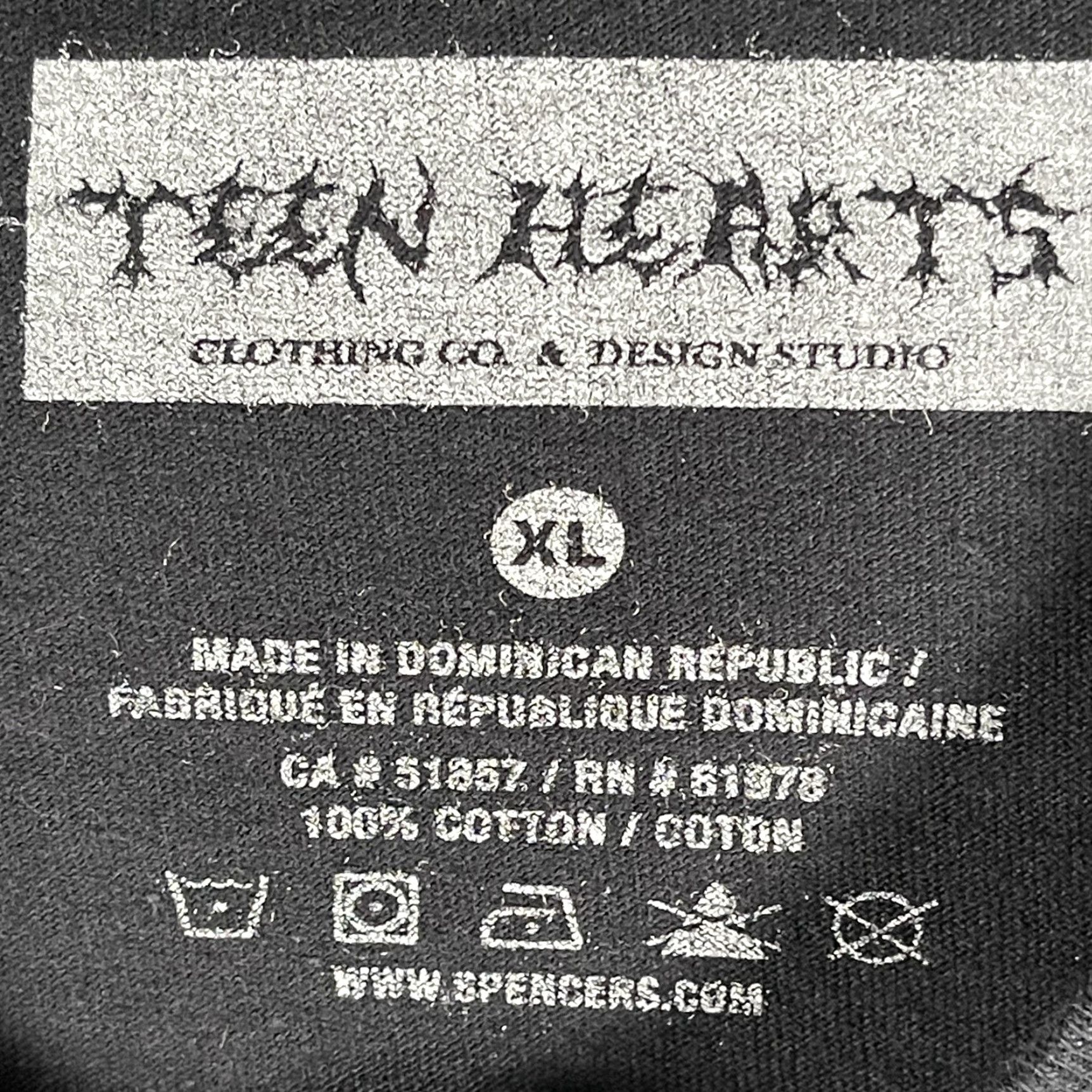 Vintage Teen Hearts Mens XL Black T-Shirt Biker Skull Motorcycle Graphic Tee Crankin My Hog Shirt Size US XL / EU 56 / 4 - 4 Thumbnail