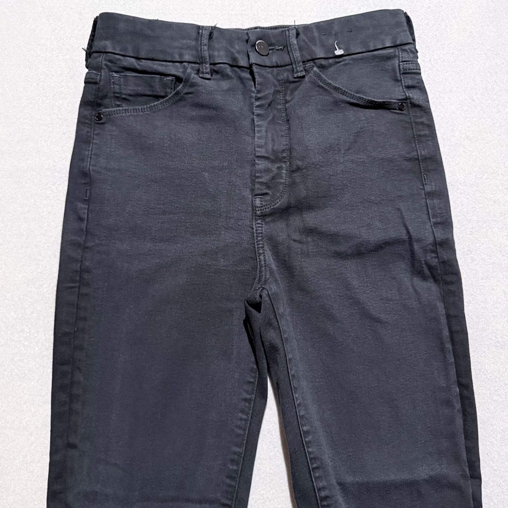 Express Express Jeans Women's Black Denim High Rise Straight Leg Zip Fly 2R Slim 5-Pocket Denim Jeans Size 26" / US 2 / IT 38 - 3 Thumbnail