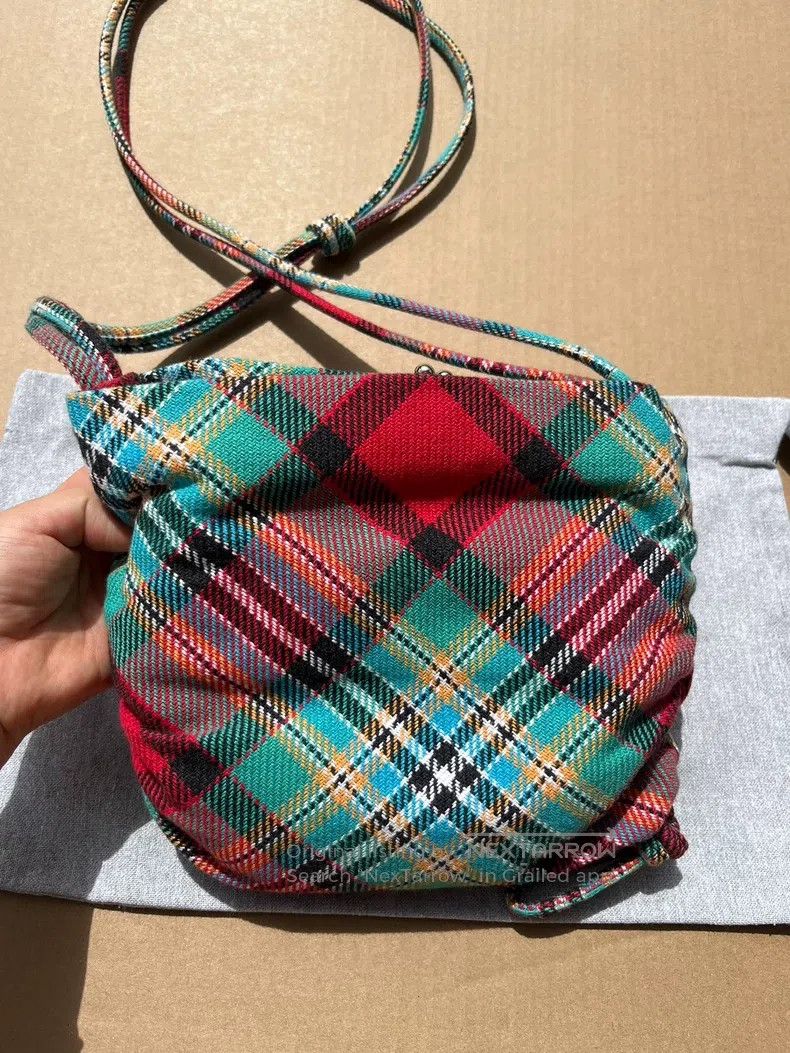 Vivienne Westwood Vivienne Westwood size os Plaid Cloud Shoulder Bag, Wallet Size ONE SIZE - 3 Thumbnail