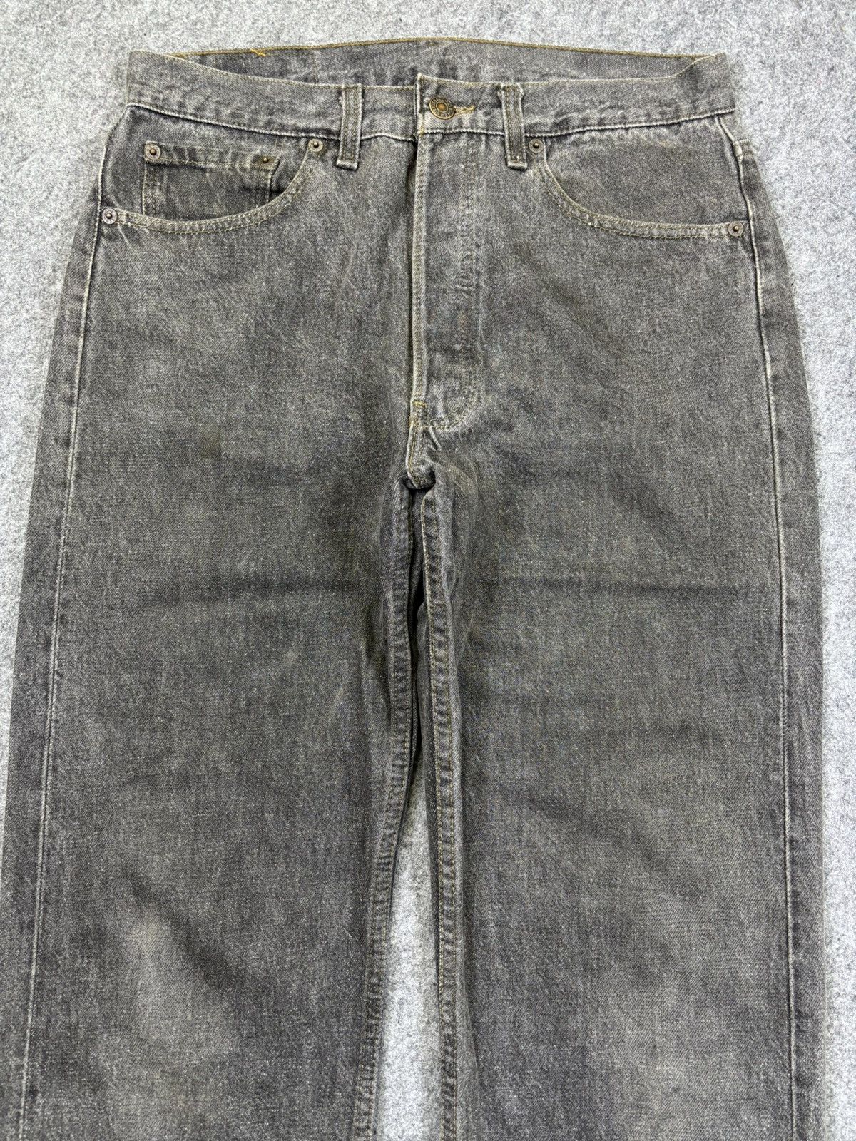 Levi's 💥Archival💥Vintage Levis 501 Iconic Black Wash Denim F962 Size US 30 / EU 46 - 3 Thumbnail