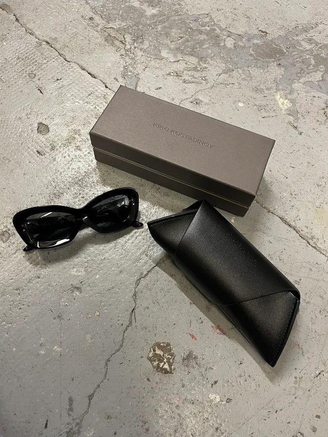 Kiko Kostadinov × Vintage Kiko Kostadinov Black Sunglasses Size ONE SIZE - 5 Thumbnail