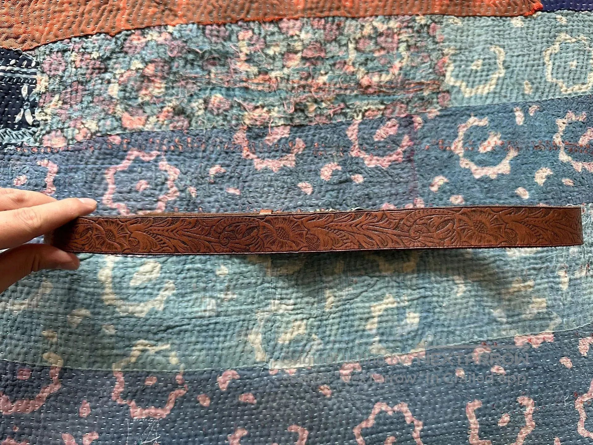 RRL Ralph Lauren polo ralph lauren detailed leather belt. Size ONE SIZE - 2 Thumbnail