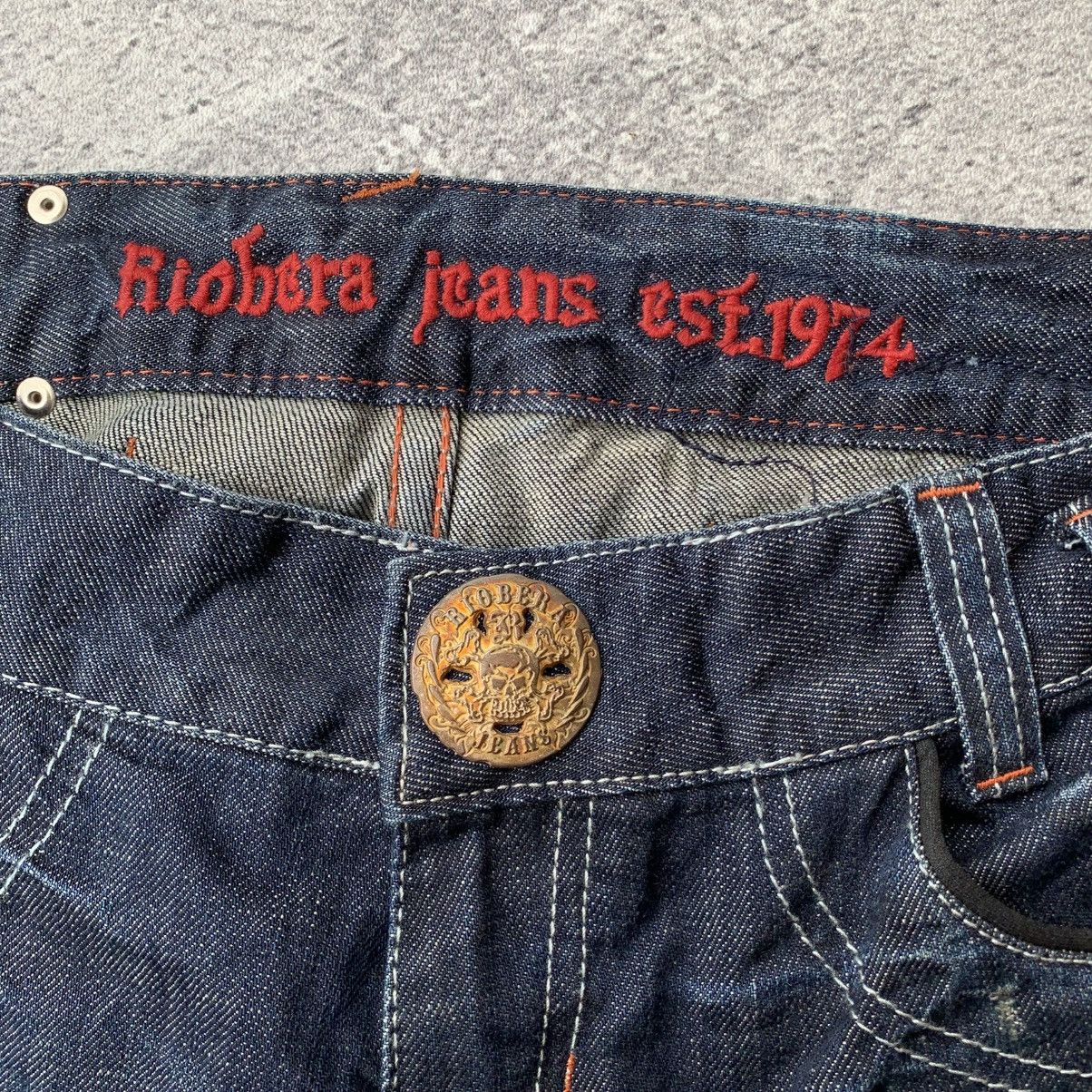 Japanese Brand Vintage Riobera Distressed Flare Denim Jeans Size US 33 - 8 Thumbnail