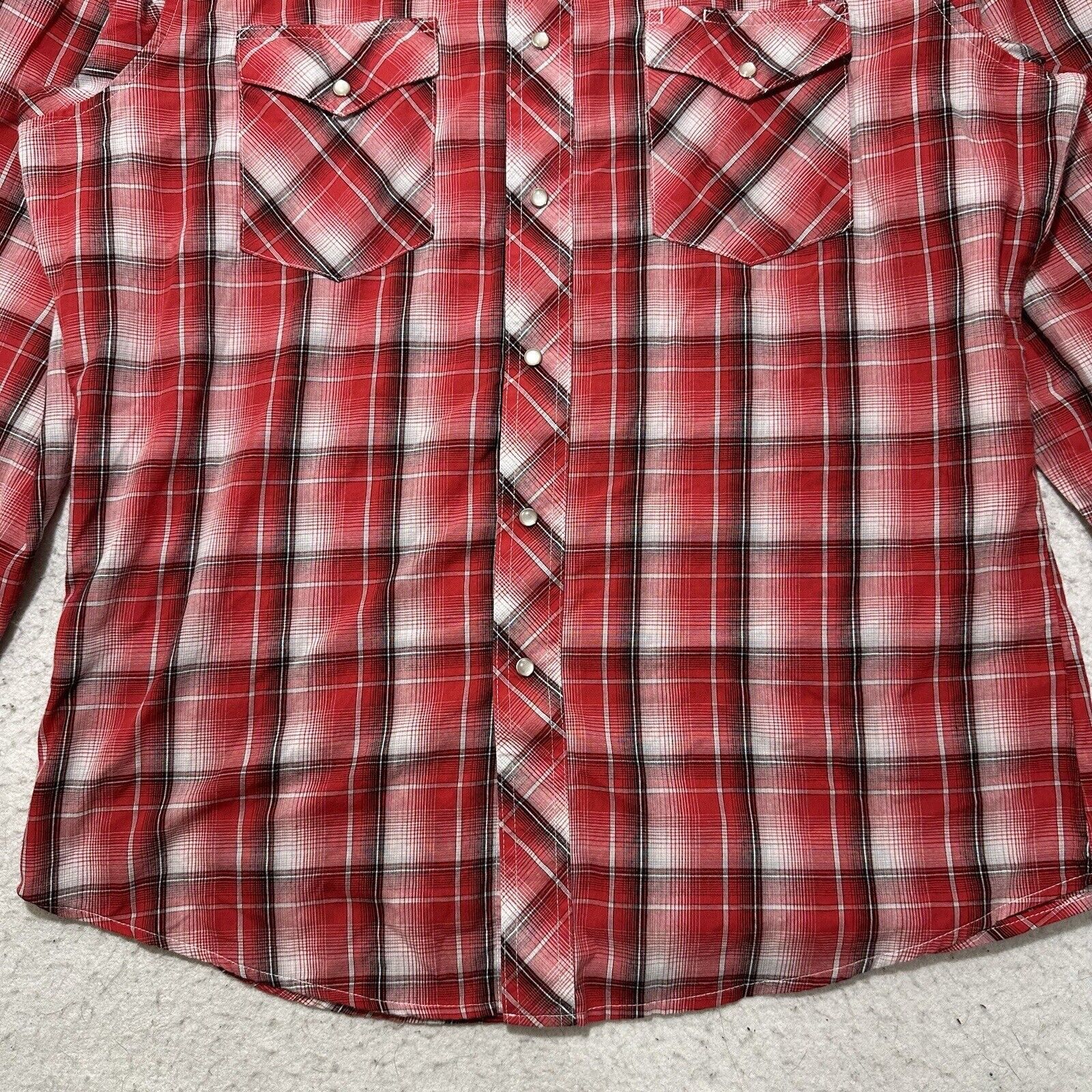 Wrangler Wrangler Large Pearl Snap Button Down Shirt Plaid Western Size US L / EU 52-54 / 3 - 4 Thumbnail