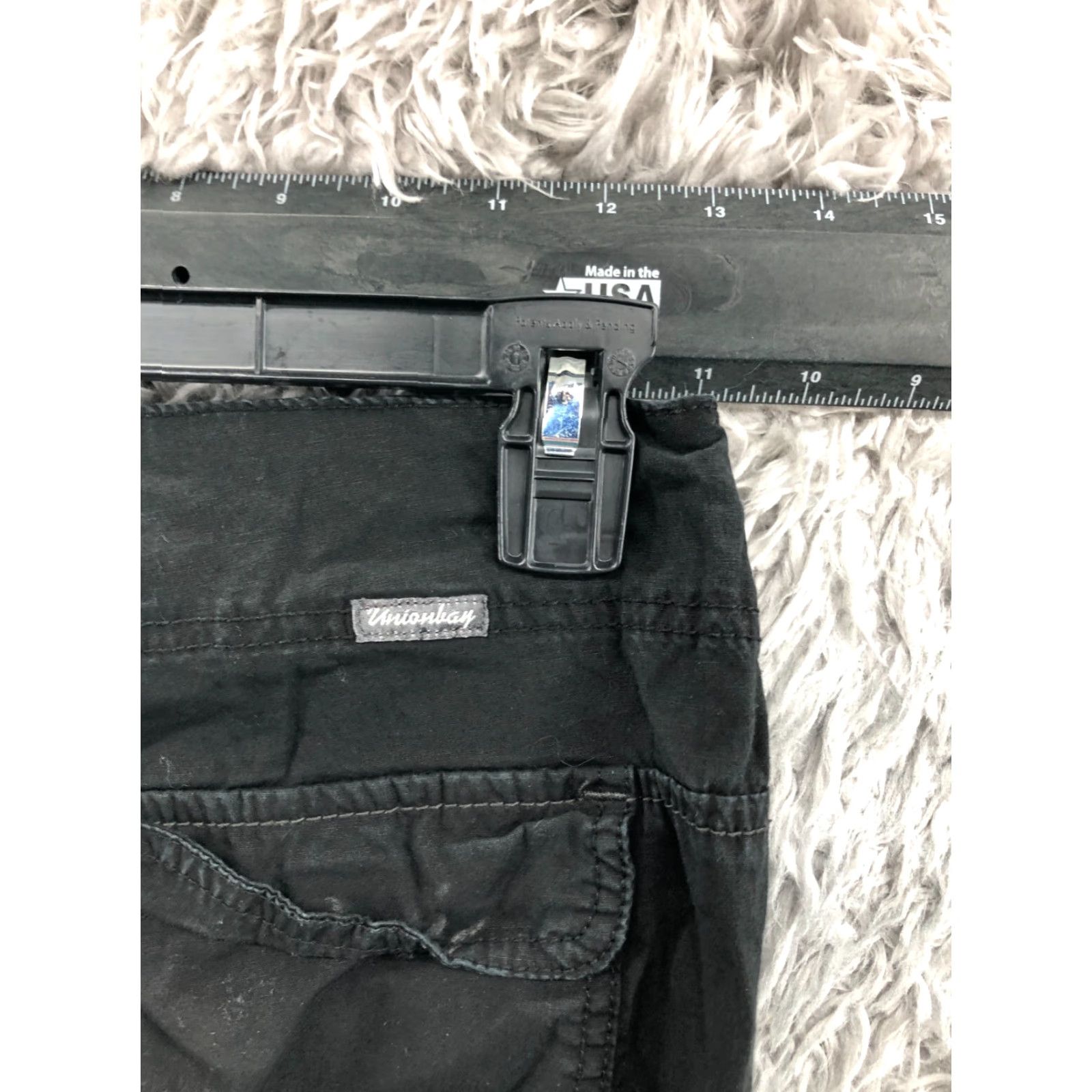 Vintage Union Bay Bootcut Pants Size 5 Womens Dark Wash Black Chino Regular Inseam 32"} Size 27" / US 4 / IT 40 - 6 Thumbnail