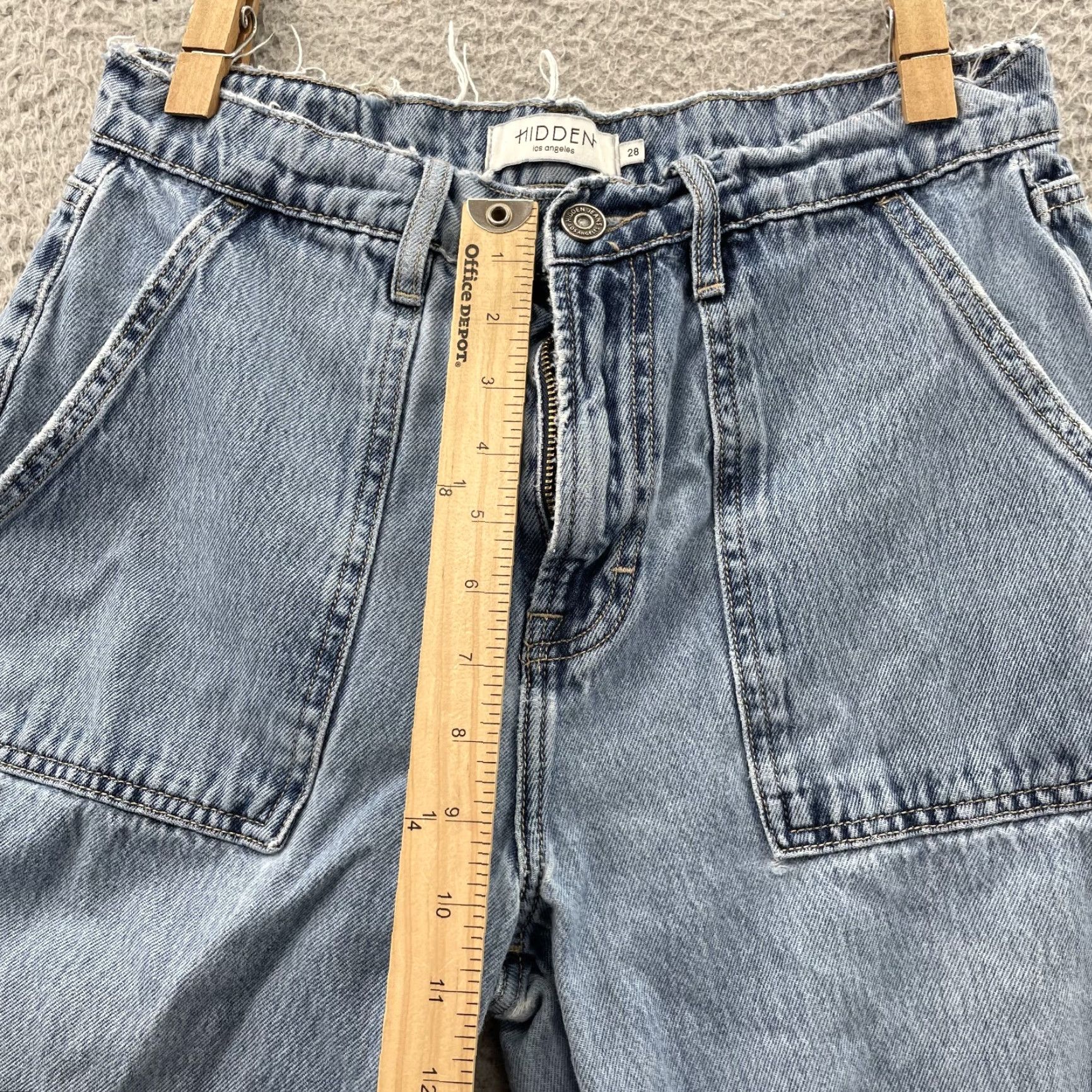Vintage Hidden Jeans Women's 28 Baggy Cargo Wide Leg Y2k Streetwear Grunge Biker Skater Jeans Womens 28 Blue 90s Grunge Baggy Cargo Wide-Leg Skinny? Size 28" / US 6 / IT 42 - 5 Thumbnail