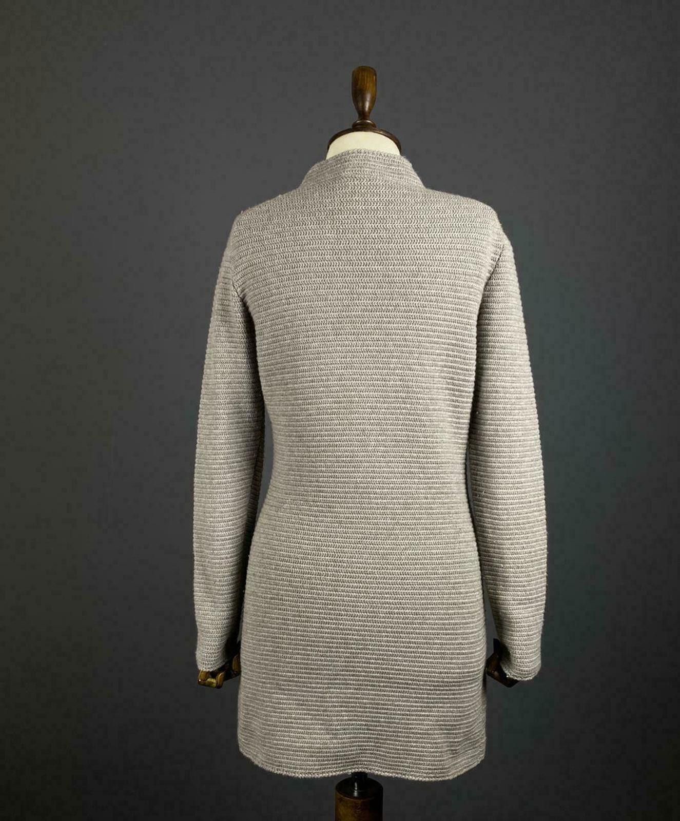 Other Ladies Hemisphere Grey Knit Button Up Cardigan Dress Size 40 Size M / US 6-8 / IT 42-44 - 6 Thumbnail