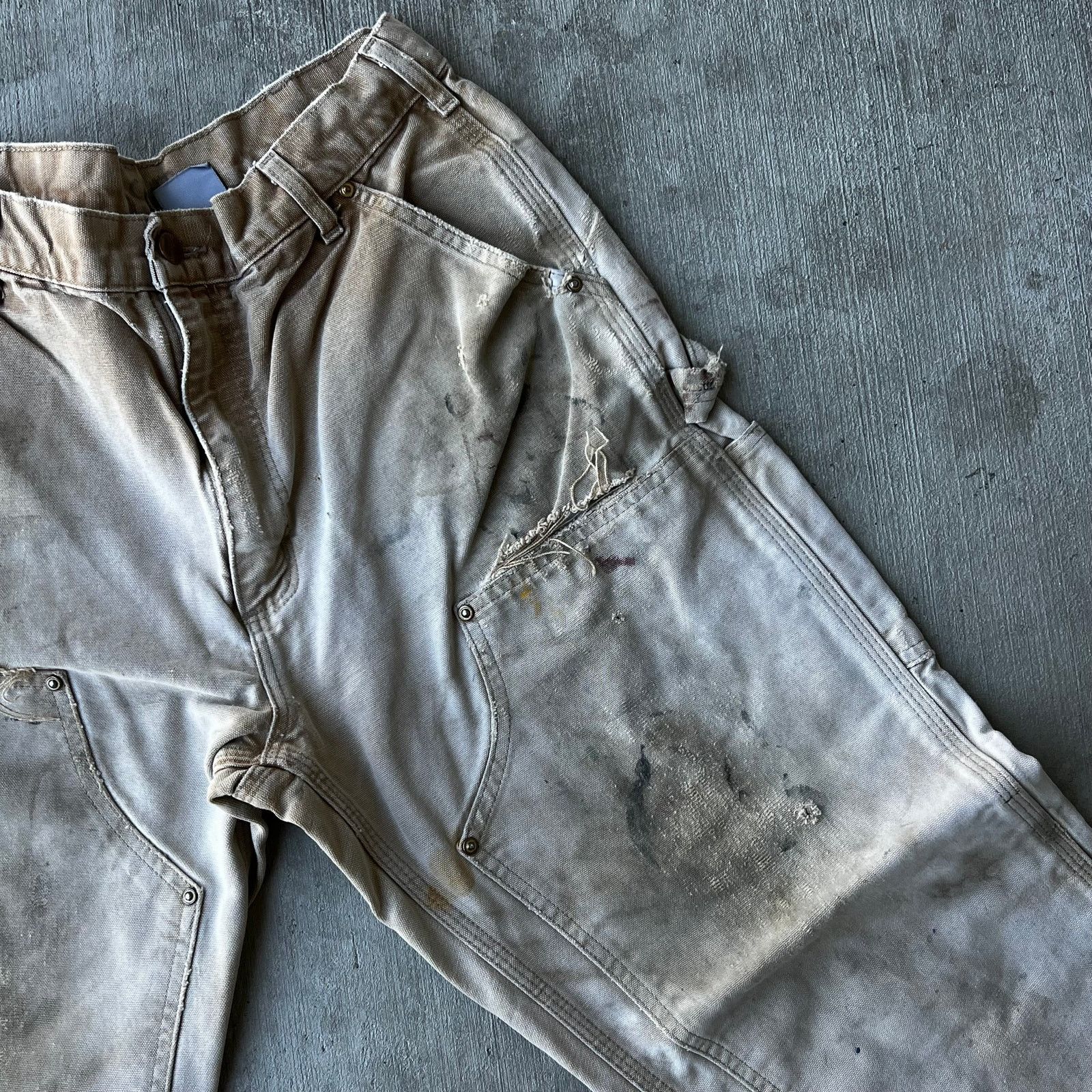 Carhartt × Vintage Carhartt faded brown double knee work wear carpenter pants Size US 30 / EU 46 - 8 Thumbnail