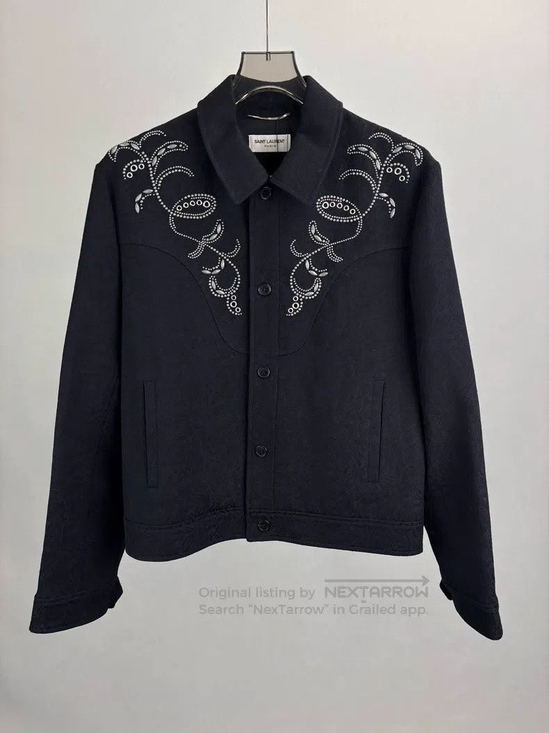 Saint Laurent Paris Saint Laurent Paris Studded Wool Jacket Size US M / EU 48-50 / 2 - 1 Thumbnail