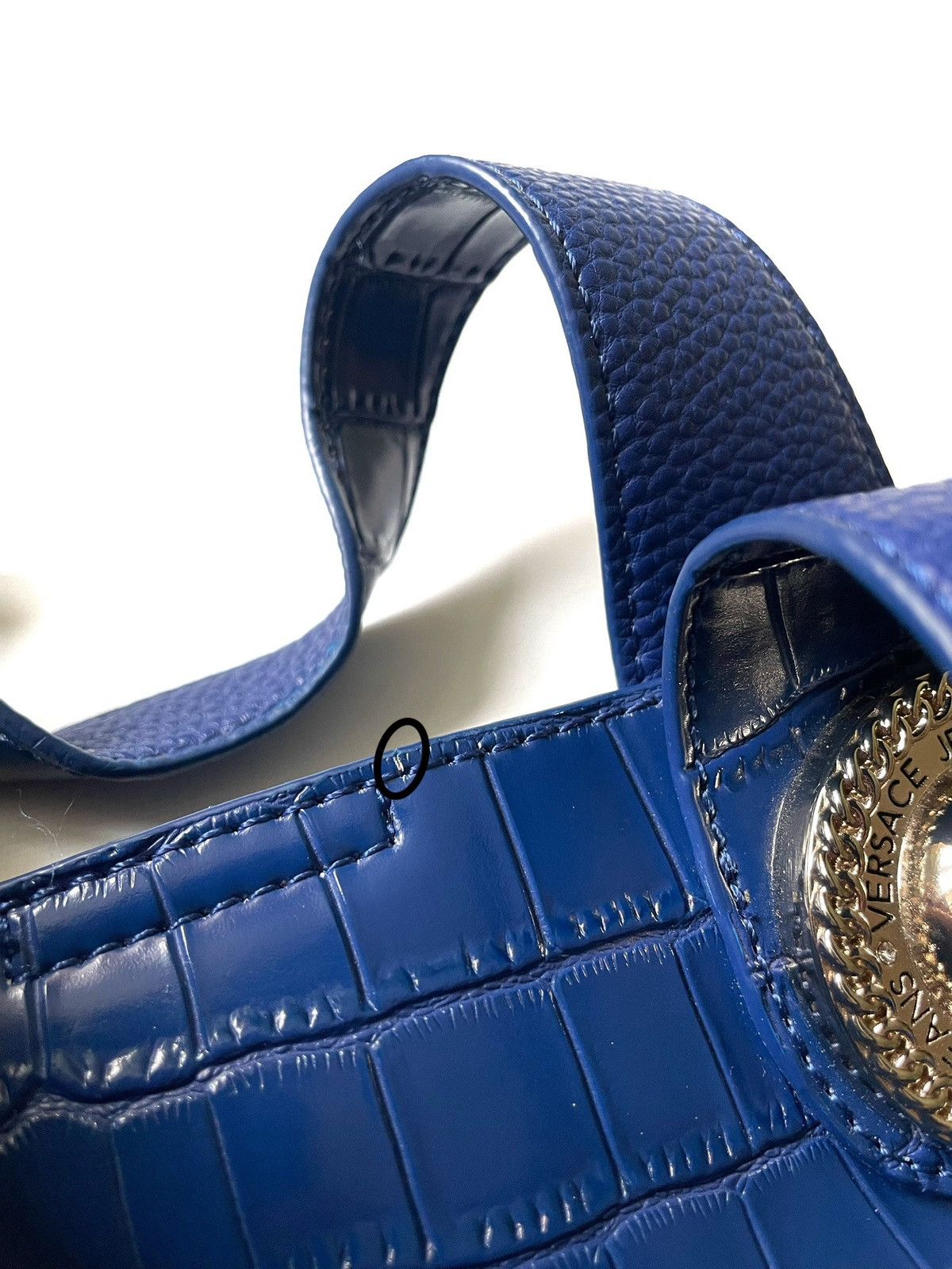 Versace Jeans Couture Versace Jeans Couture Tote Bag With Pouch Blue Color Large Size ONE SIZE - 11 Thumbnail