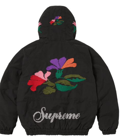 Supreme Supreme Needlepoint Hooded Jacket Black XL | Grailed