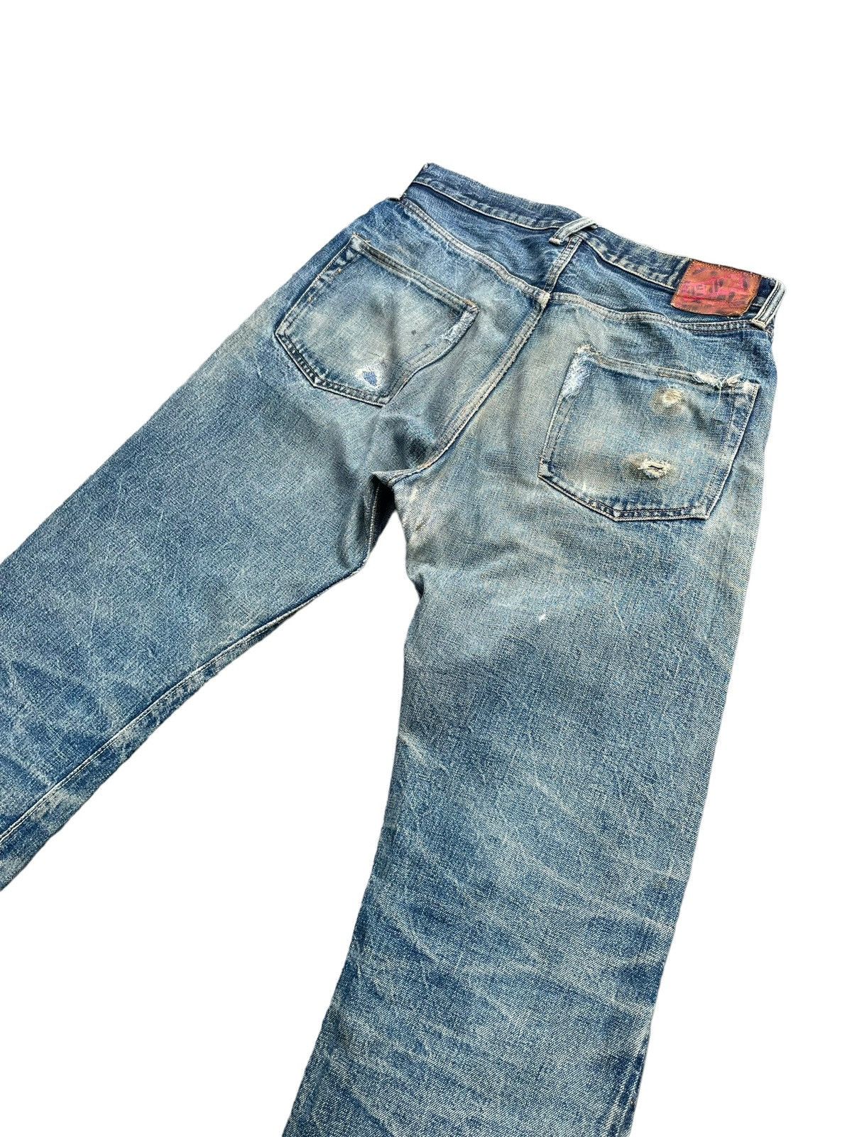 Denime × Vintage Vintage Denime Selvedge Distresed Denim Size US 32 / EU 48 - 9 Thumbnail
