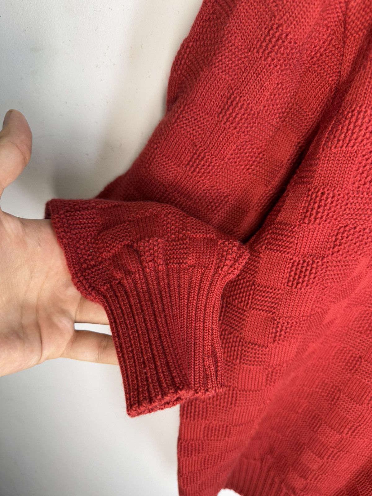Saint Laurent Paris 1970’s YSL Sweater Knit Red Saint Laurent Paris Size US S / EU 44-46 / 1 - 10 Thumbnail