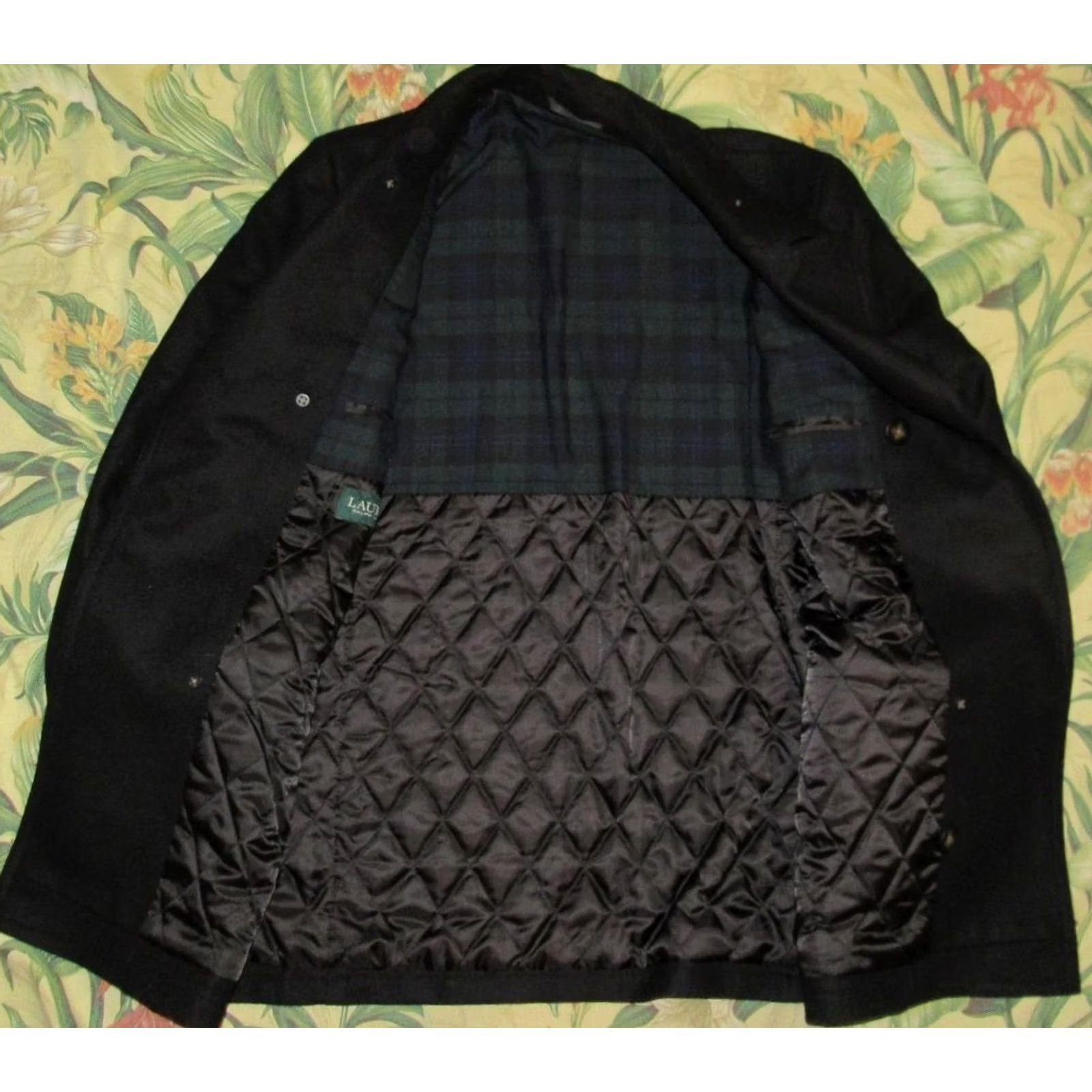 Ralph Lauren Polo RALPH LAUREN Black Wool Blend Pea Coat Jacket 42R Men Coat Wool Blend 42R Black Polo Ralph Lauren Pea Coat Mens Size US XL / EU 56 / 4 - 4 Thumbnail