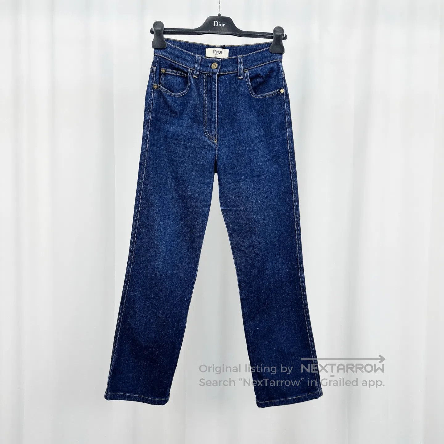 Fendi Fendi Double F Printed Washed Jeans. Size US 40 / EU 56 - 1 Thumbnail