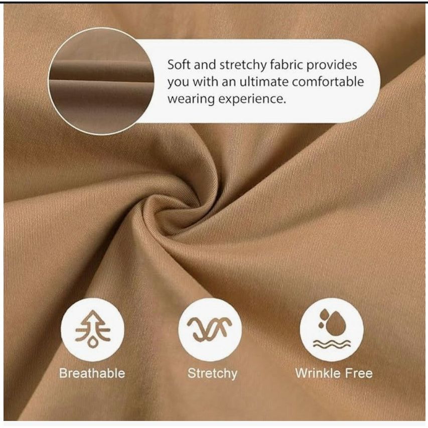 The Unbranded Brand Mens Cargo Shorts Elastic Drawstring with 6 Pockets 42 Beige Size US 42 / EU 58 - 5 Thumbnail