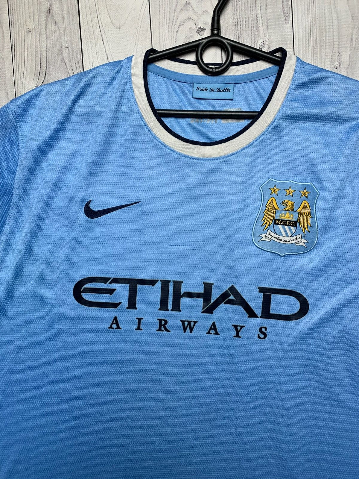 Nike × Vintage Vintage Nike Manchester City size XXL blue logo Size US XXL / EU 58 / 5 - 2 Thumbnail