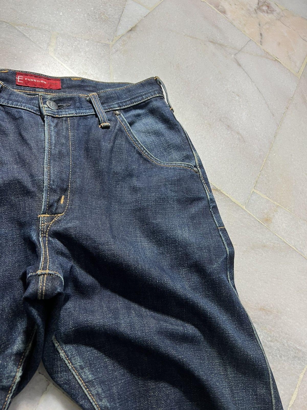 Edwin × If Six Was Nine × PPFM EDWIN E-FUNTION CURVED PUNK MUD WASH DISTRESSED JEANS Size US 29 - 8 Thumbnail