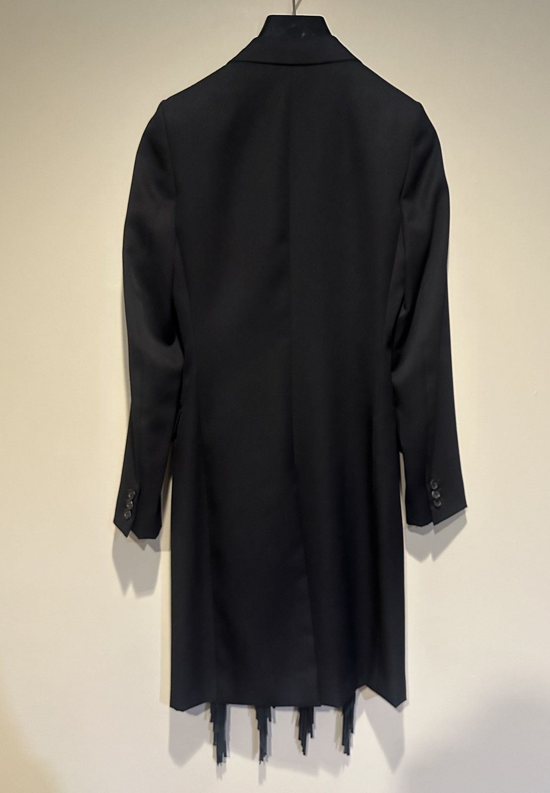 Dior × Hedi Slimane Dior Homme AW02 fringe coat Size US XXS / EU 40 - 7 Thumbnail