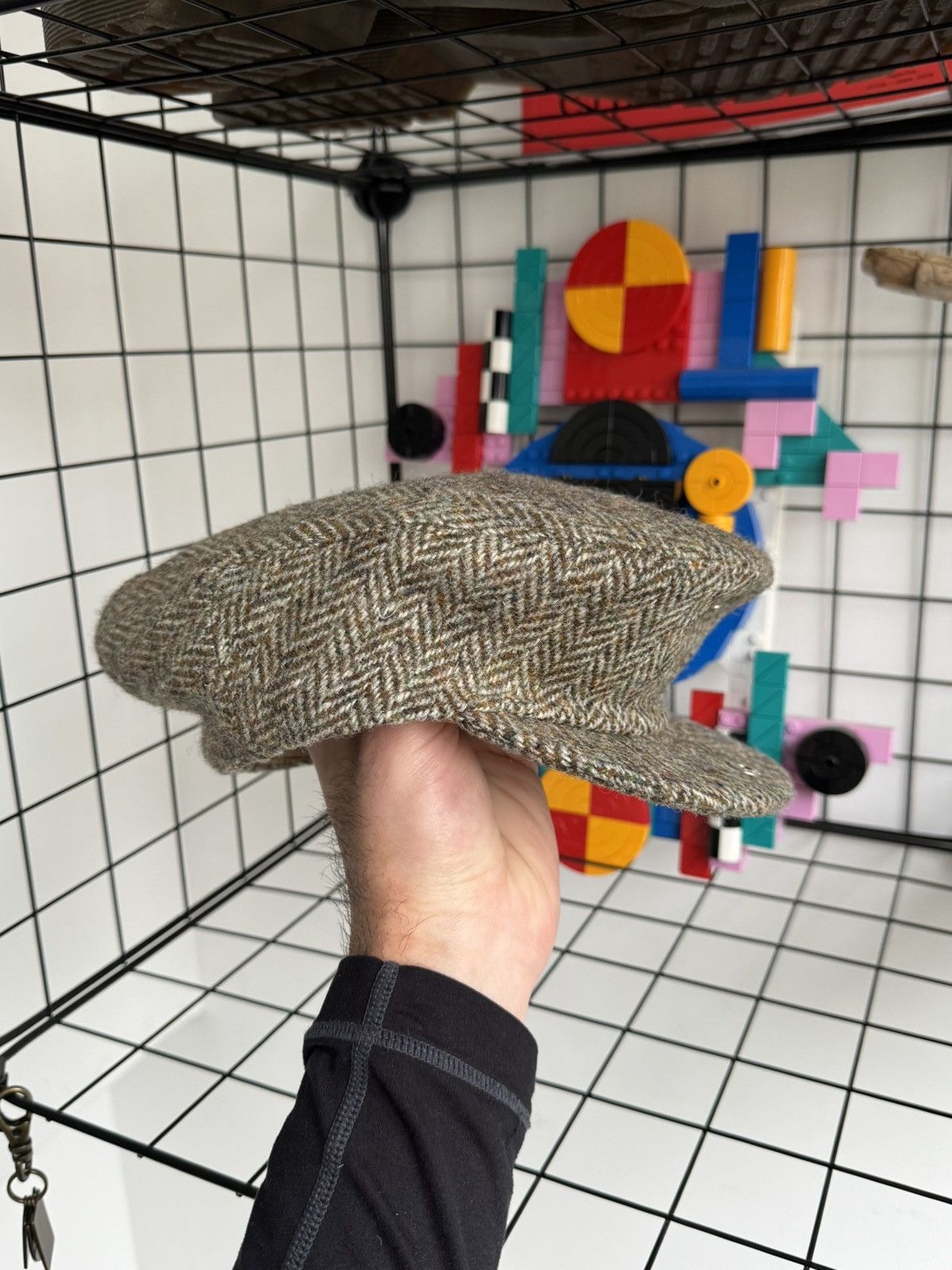 Harris Tweed Vintage Dunn & Co Tweed Cabbie Hat Wool British Harris Tweed Size ONE SIZE - 3 Thumbnail
