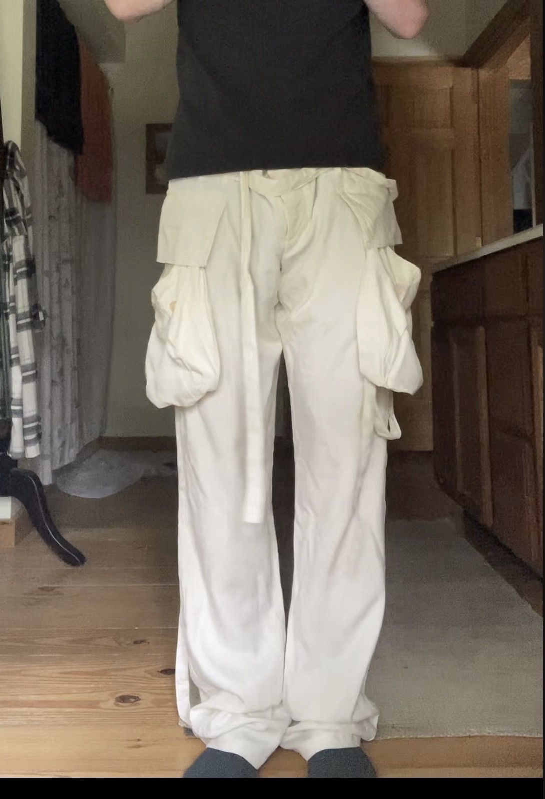 Ann Demeulemeester Ann Demeulemeester Silk Cargo Bondage Pants Size US 32 / EU 48 - 17 Thumbnail