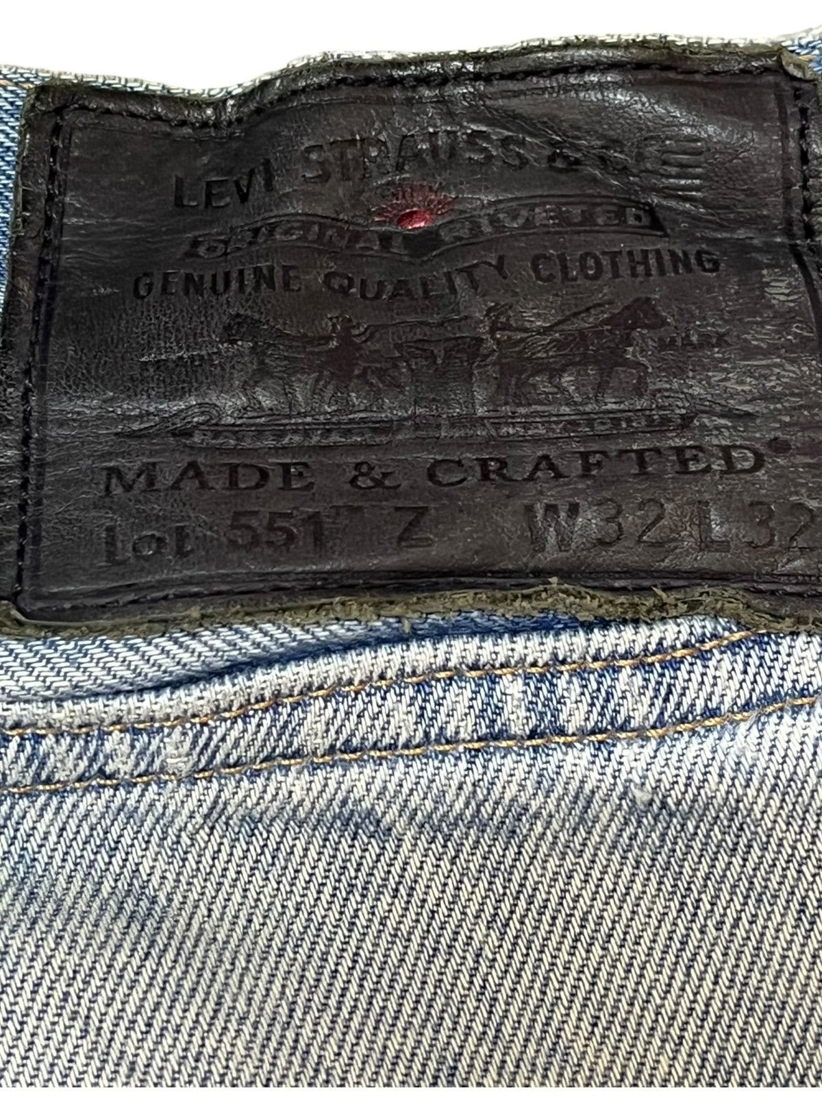 Levi's Made & Crafted Vintage Levi’s Made&Crafted 551 Selvedge Distressed Denim Size US 33 - 10 Thumbnail