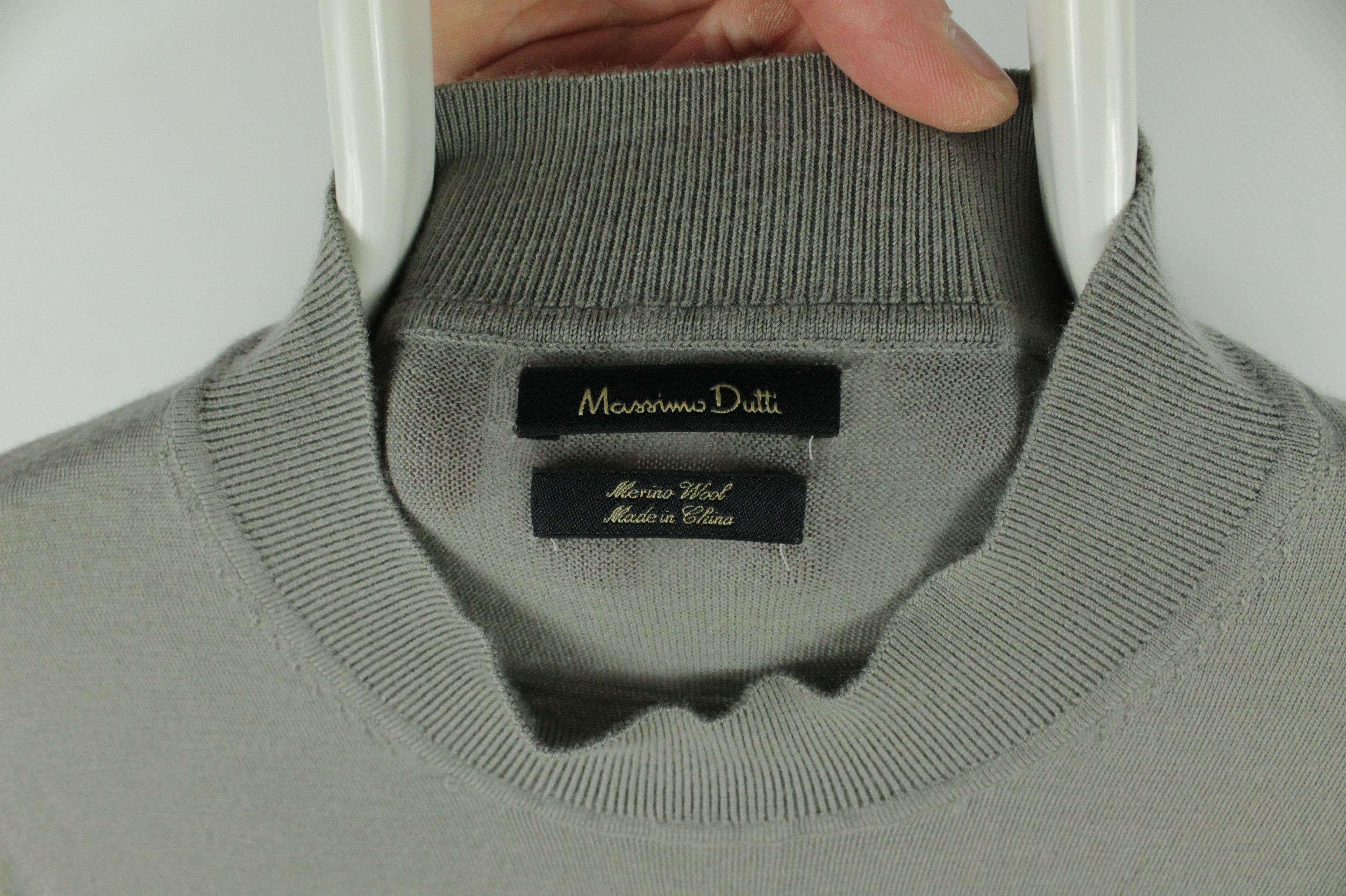 Massimo Dutti Massimo Dutti Light Merino Wool High-Neck Pullover Size US L / EU 52-54 / 3 - 3 Thumbnail